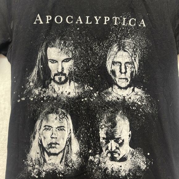 Apocalyptica Cello-0 North America‎ Tour 2022 Black Band T-Shirt - Picture 2 of 5